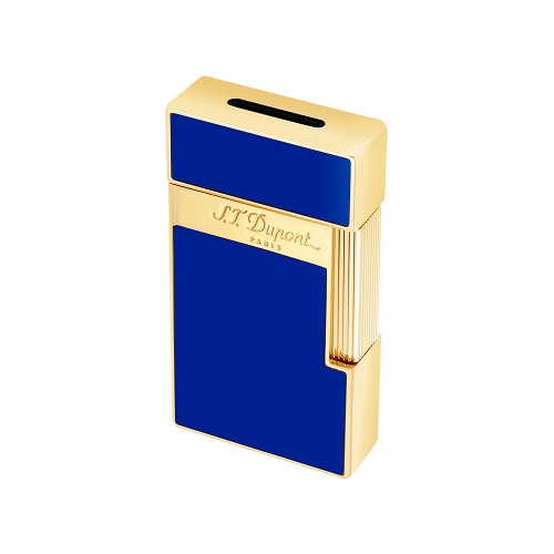 S.T Dupont Biggy Blue Lacquered Lighter 