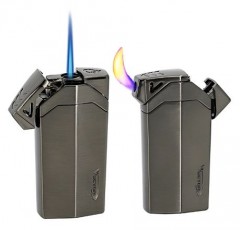 Vector Guardian Dual Flame Lighter Gunmetal Satin 