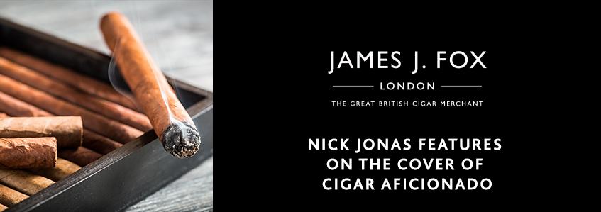 Nick Jonas Features on the Cover of Cigar Aficionado