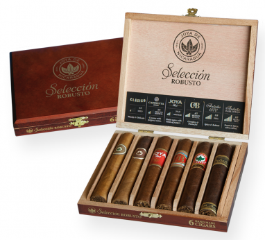 A Robusto 6's cigar selection