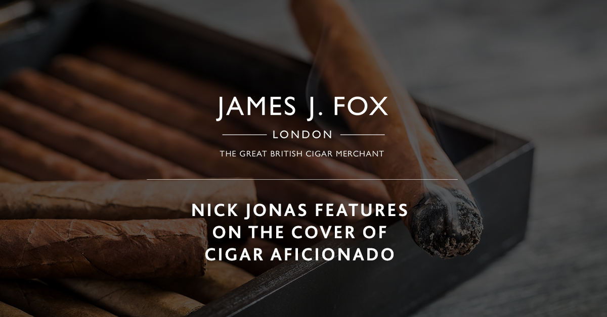 Nick Jonas Features on the Cover of Cigar Aficionado 