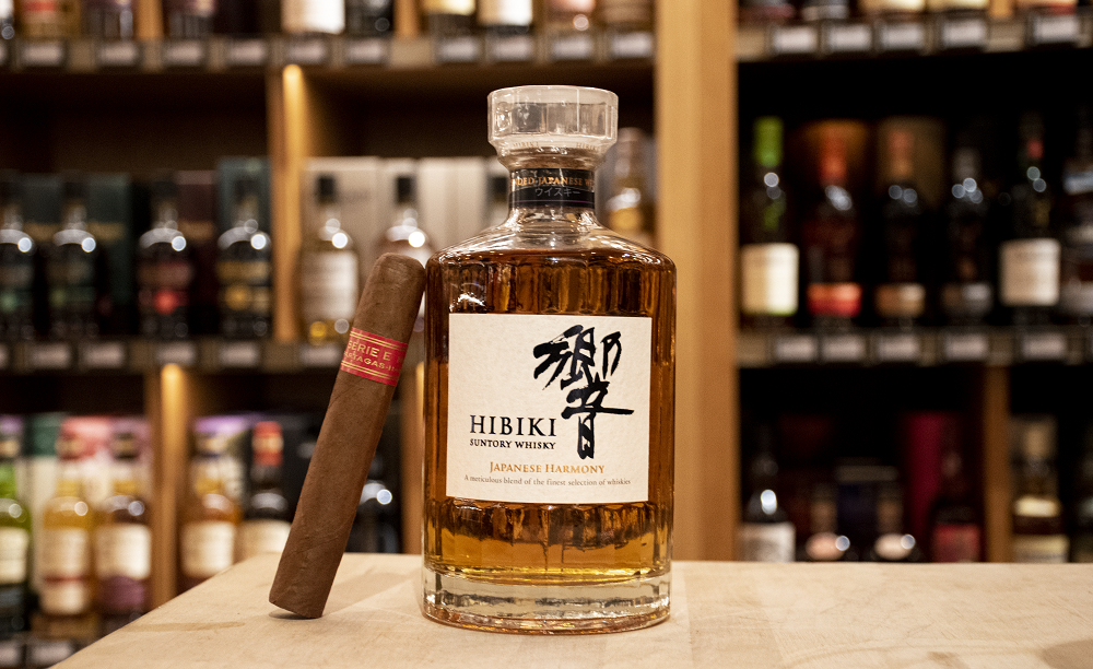 Partagas Cuban Cigar and Hibiki Harmony Whisky